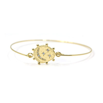 bracelet fil vermeil Lune Etoilée #2