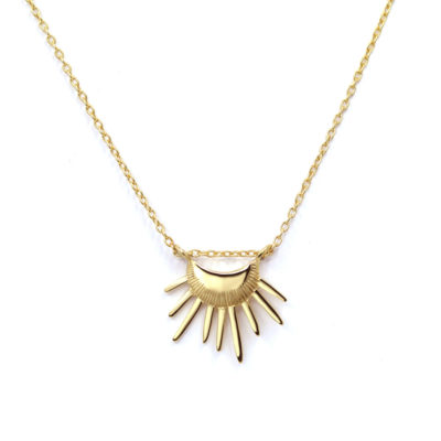 Collier Eclipse or jaune