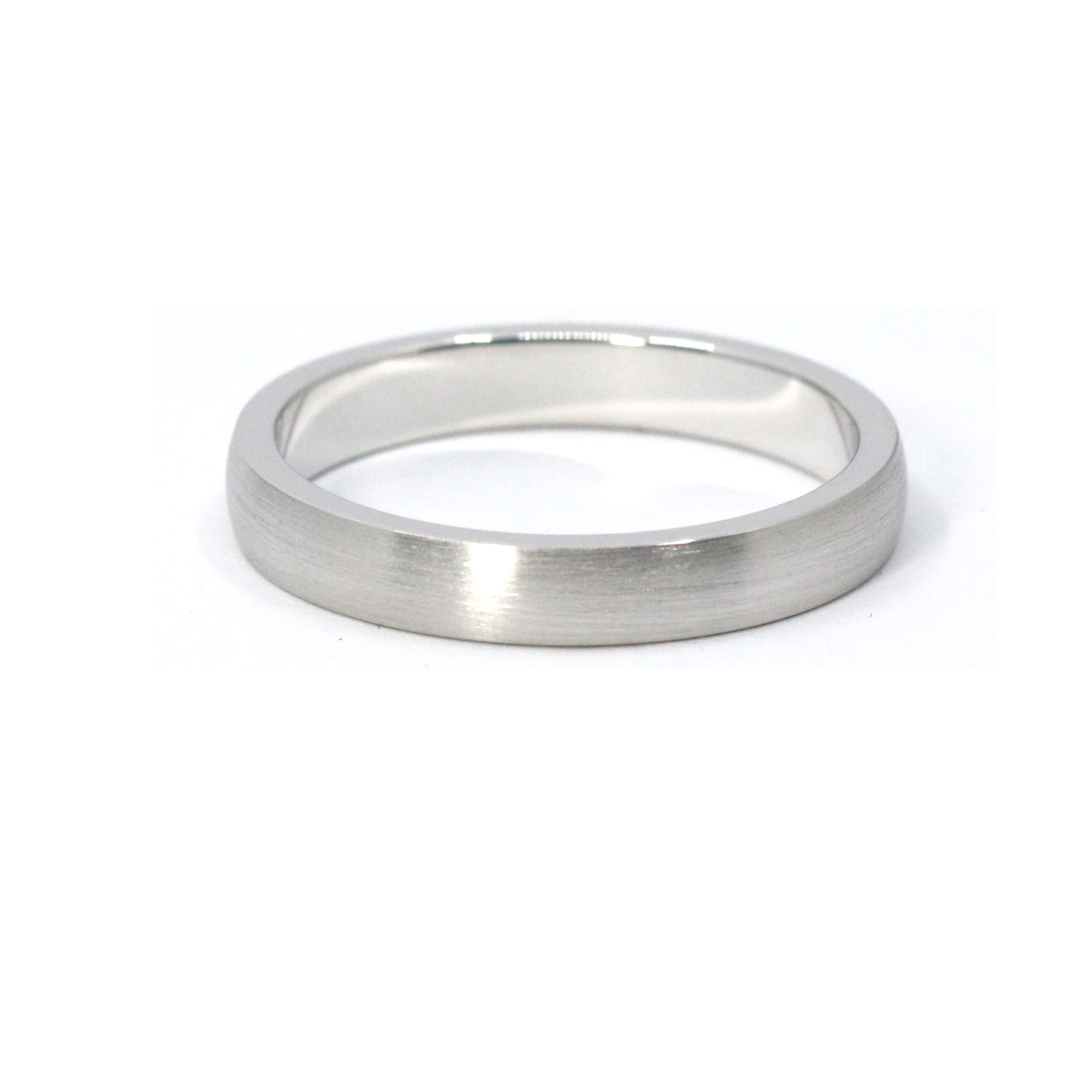Alliance homme guillaume 3.50mm or blanc brossé