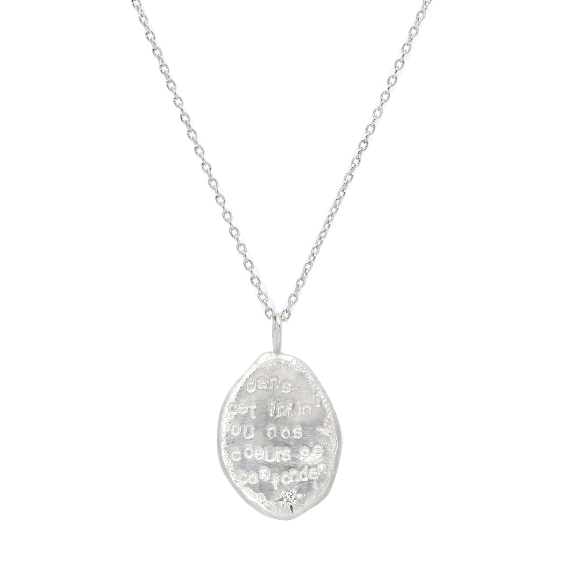 Collier Amour Baudelaire argent -2