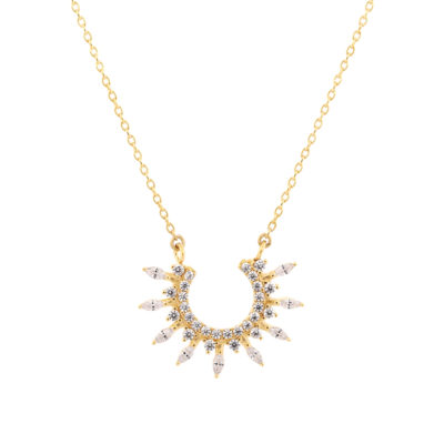 Collier Demi Soleil cz vermeil