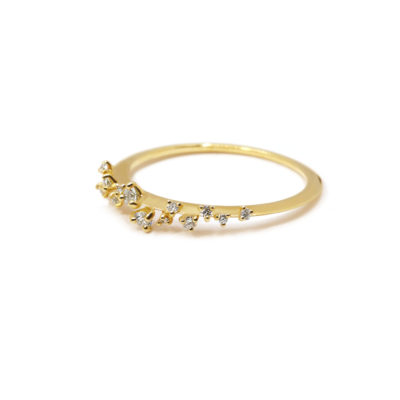 Bague Jardin des Délices or jaune et diamants