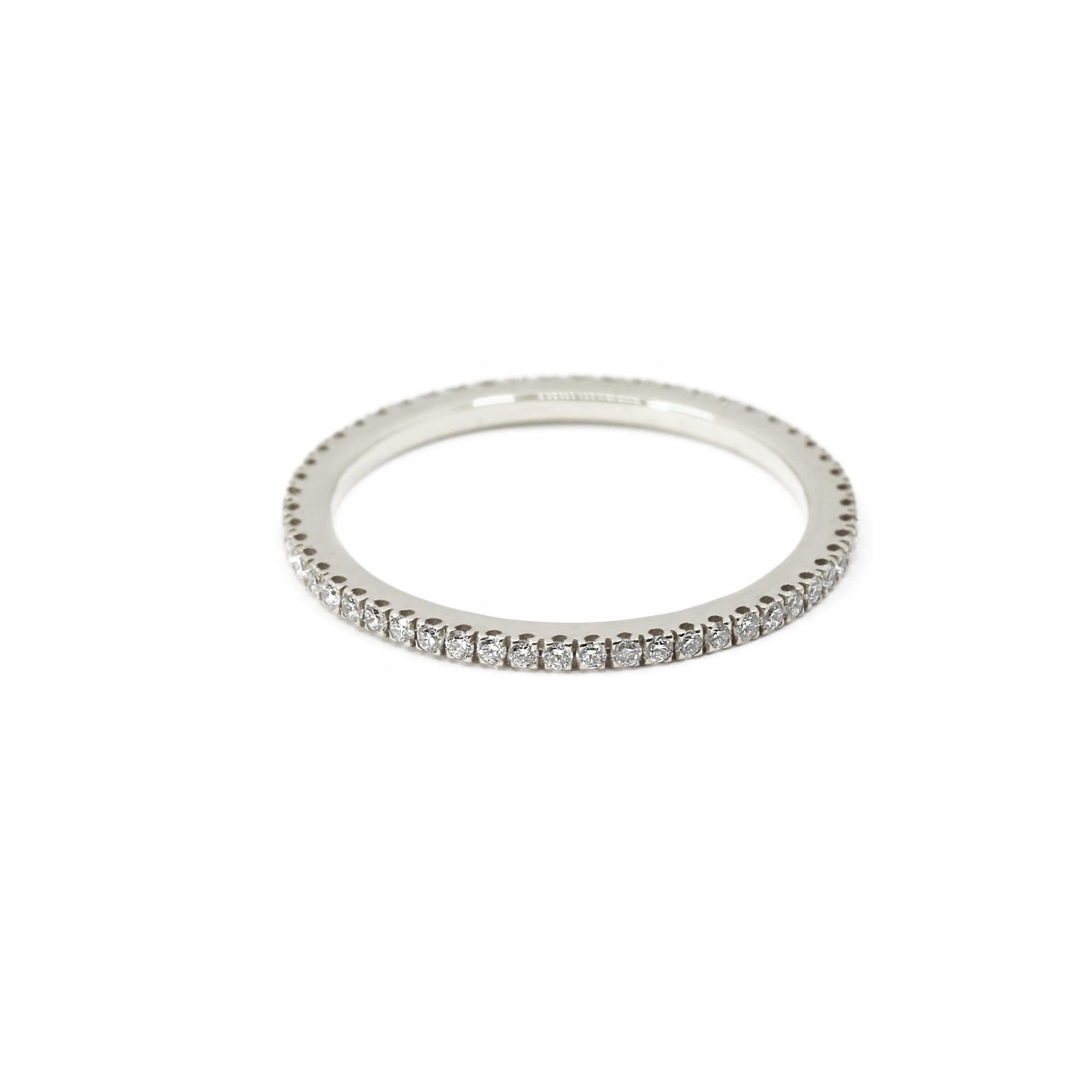 Alliance Eternity or blanc et diamants