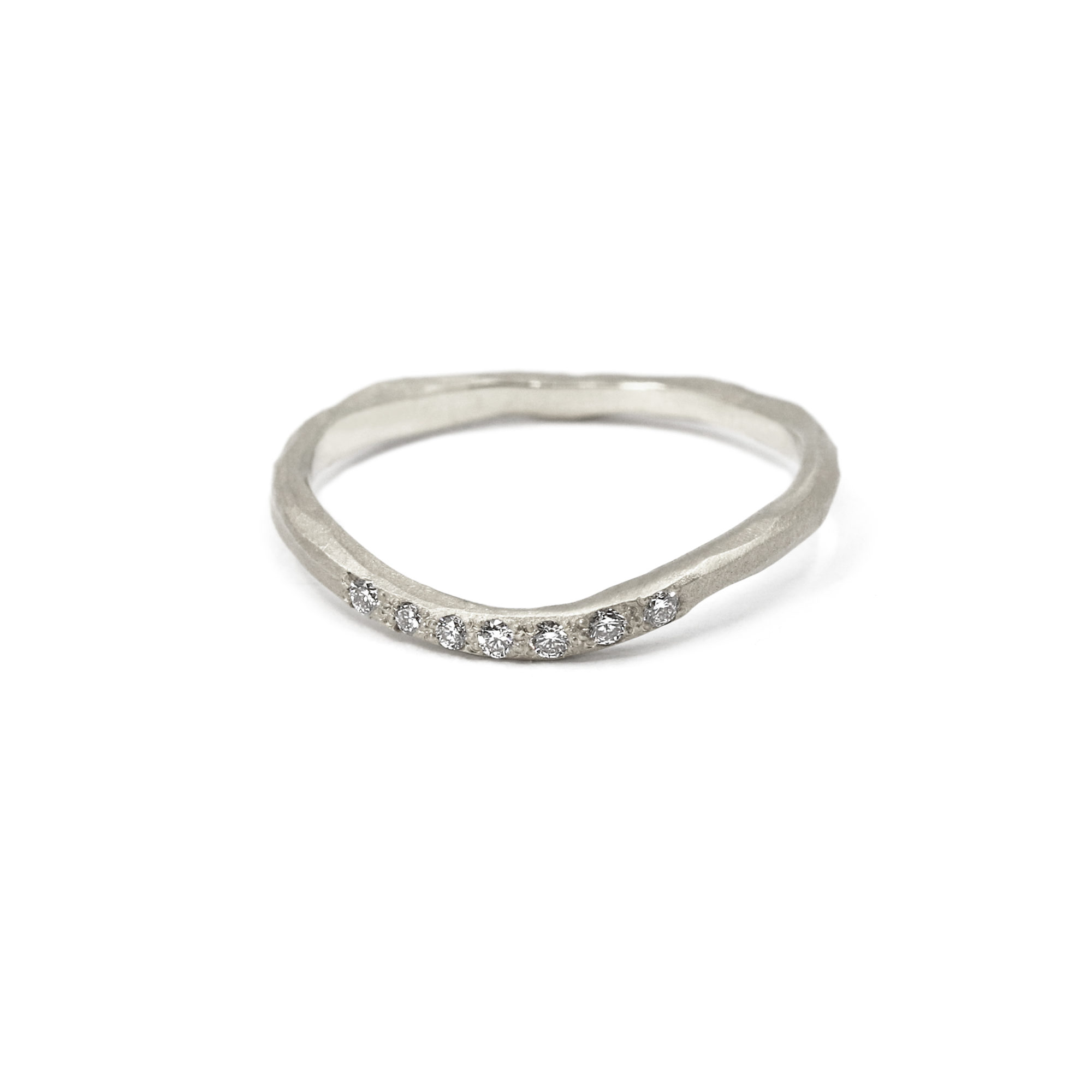 Alliance L'Irrégulière or blanc et diamants
