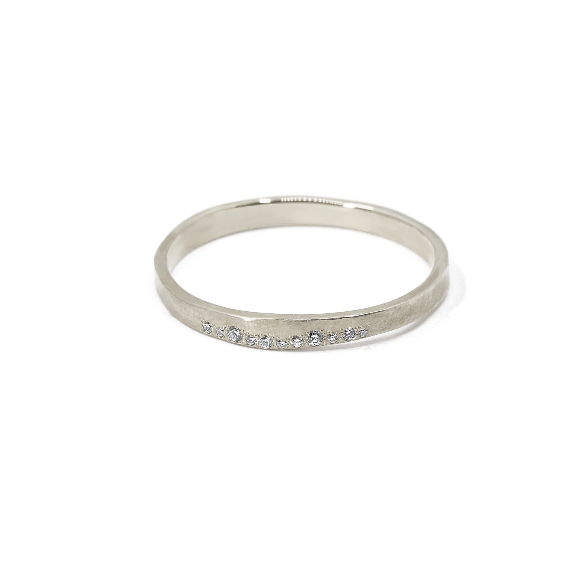 Alliance La Belle or blanc et diamants