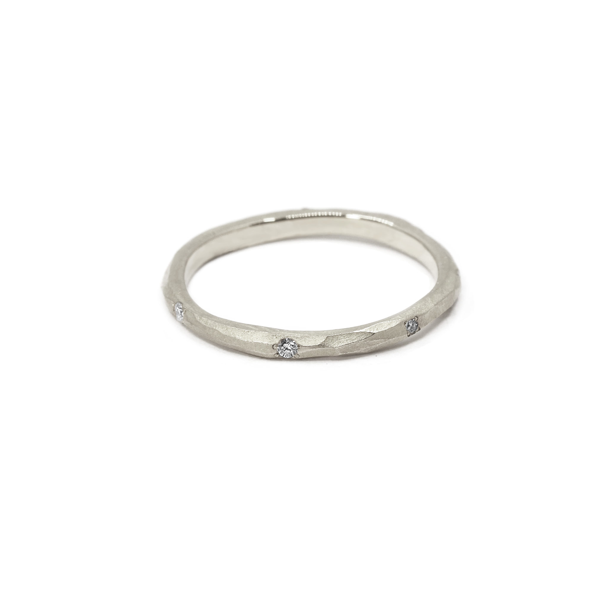 Alliance La Coquette or blanc et diamants