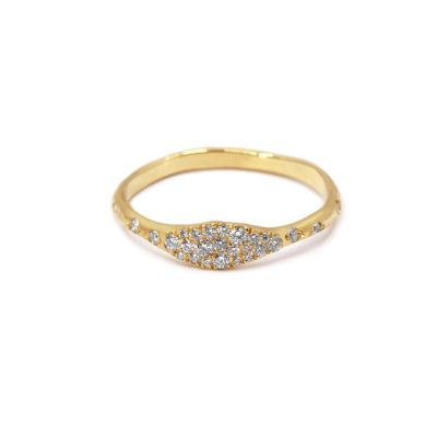 Alliance La Scintillante or jaune et diamants