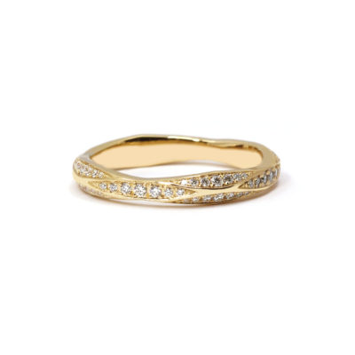 Alliance Urban Tribe or jaune et diamants 10 ans-2