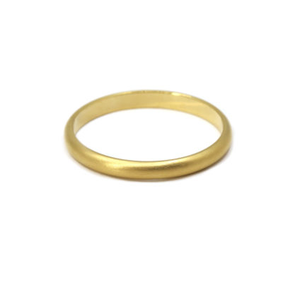 Alliance homme Felipe 2,5mm or jaune brossé