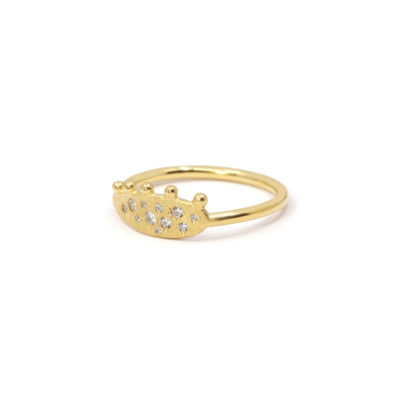 Bague Mystique Galet serti cz #1-2