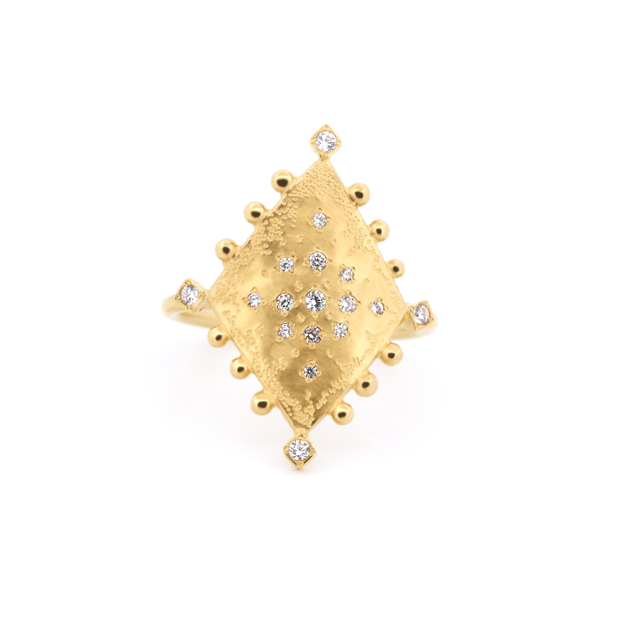 Bague Mystique losange serti cz