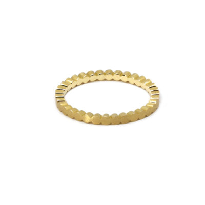 Bague Pastilles or jaune