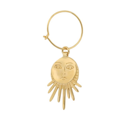Boucle d'oreille Soleil or jaune