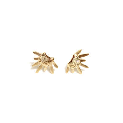 boucles d'oreilles mini soleil or