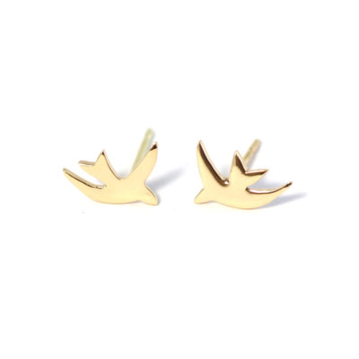 Boucles Hirondelles or jaune