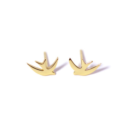 Boucles Hirondelles vermeil