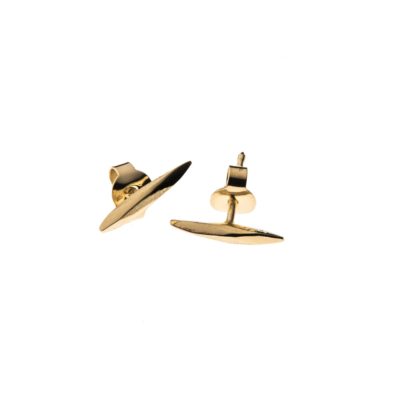 Boucles d'oreilles clou argent plaqué or