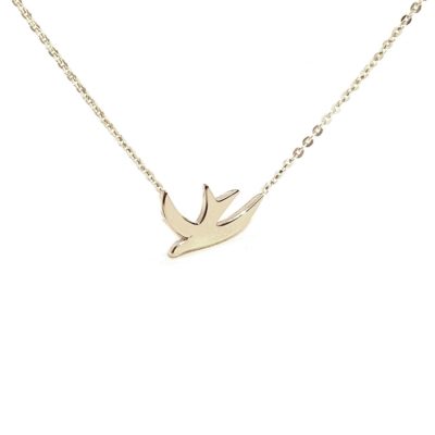 Collier Hirondelle argent oiseau