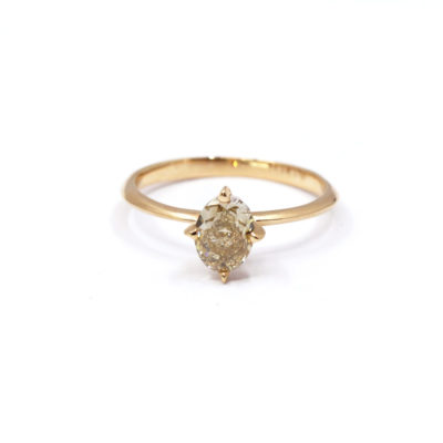 Bague La Rêveuse or rose et diamant champagne