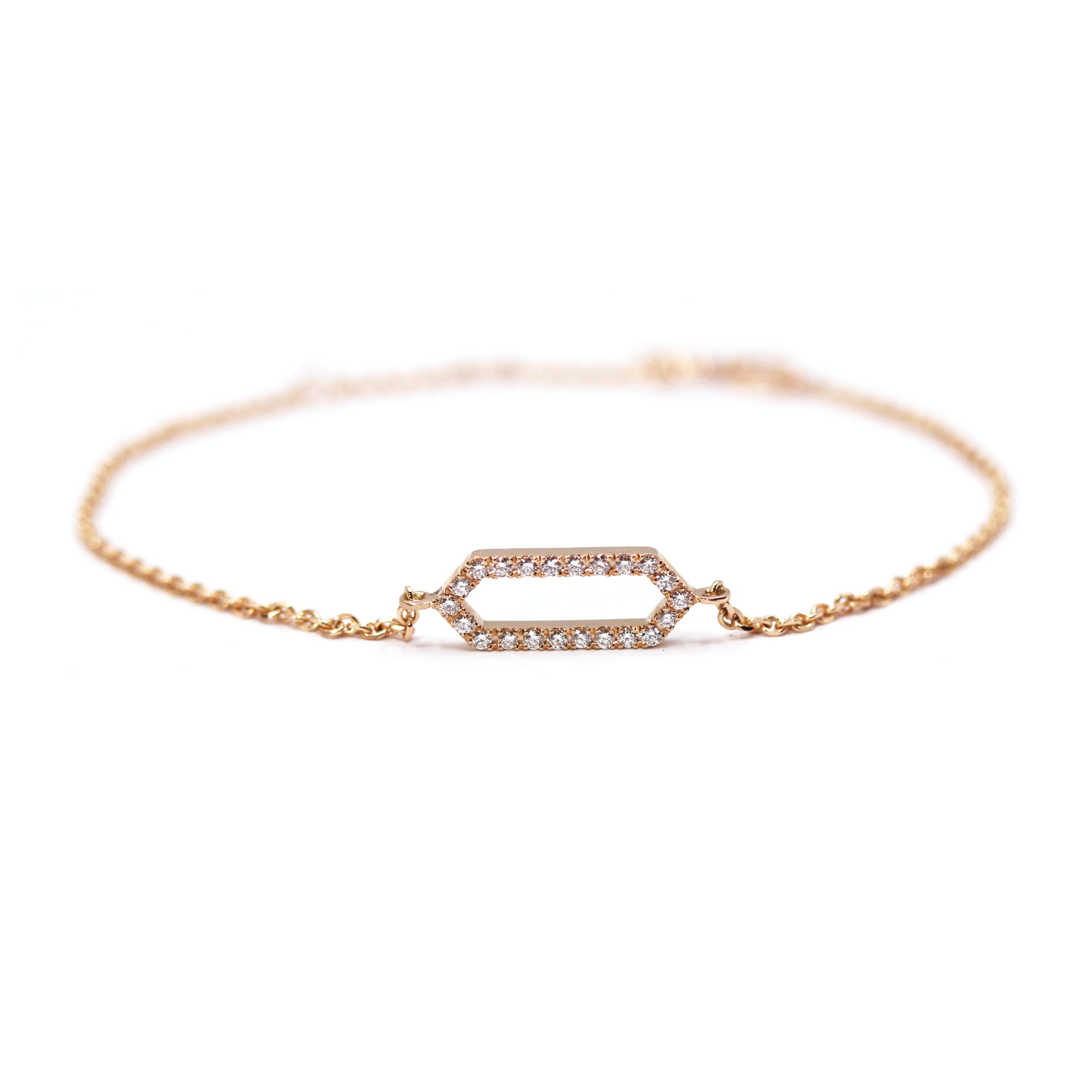 bracelet Zellige or rose