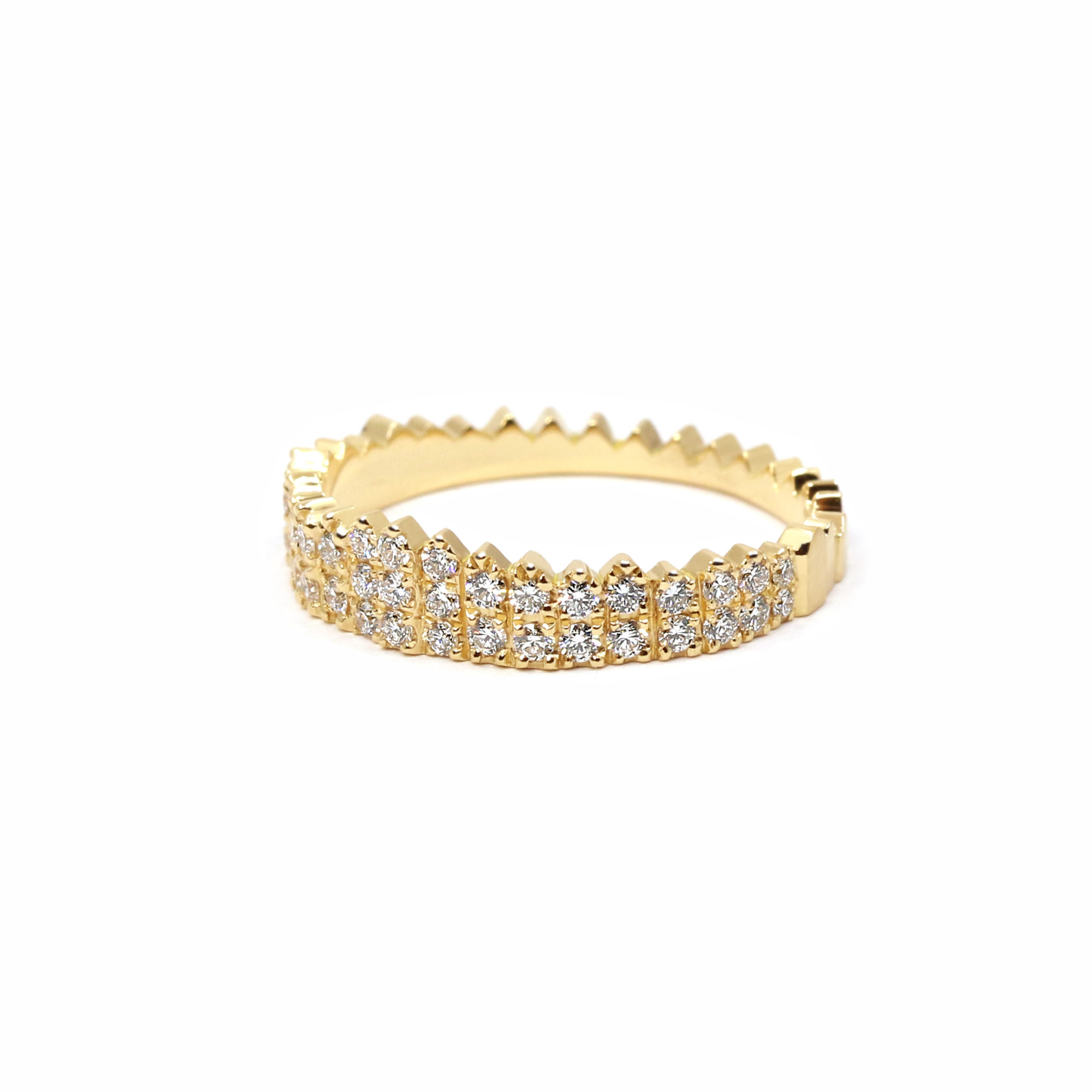 Alliance Lisbeth or jaune et diamants-2